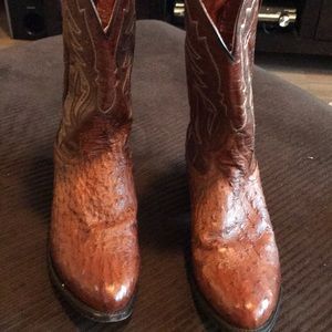 Dan Post Ostrich Skin Boots